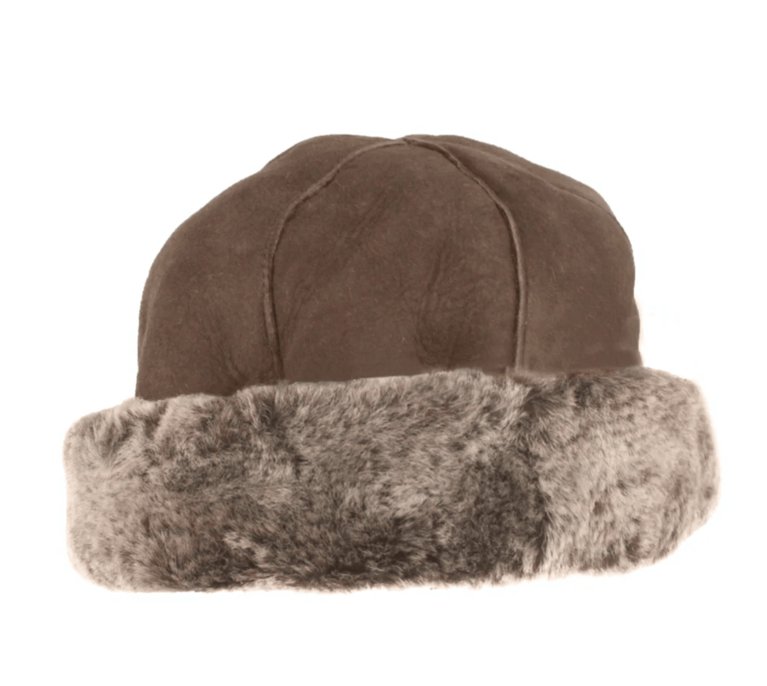 Eastern Counties Leather Duxford Sheepskin Hat  - Brown Tipped