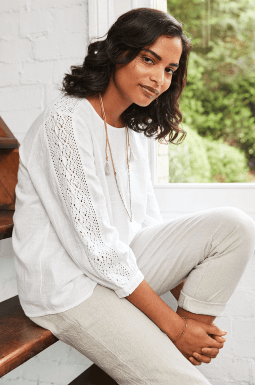 Nomads Lace Top  - White