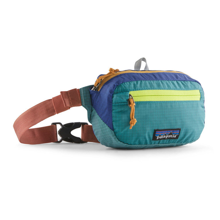 Patagonia Ultra Light Black Hole Mini Hip Pack 1 Litre - Patchwork: Subtidal Blue