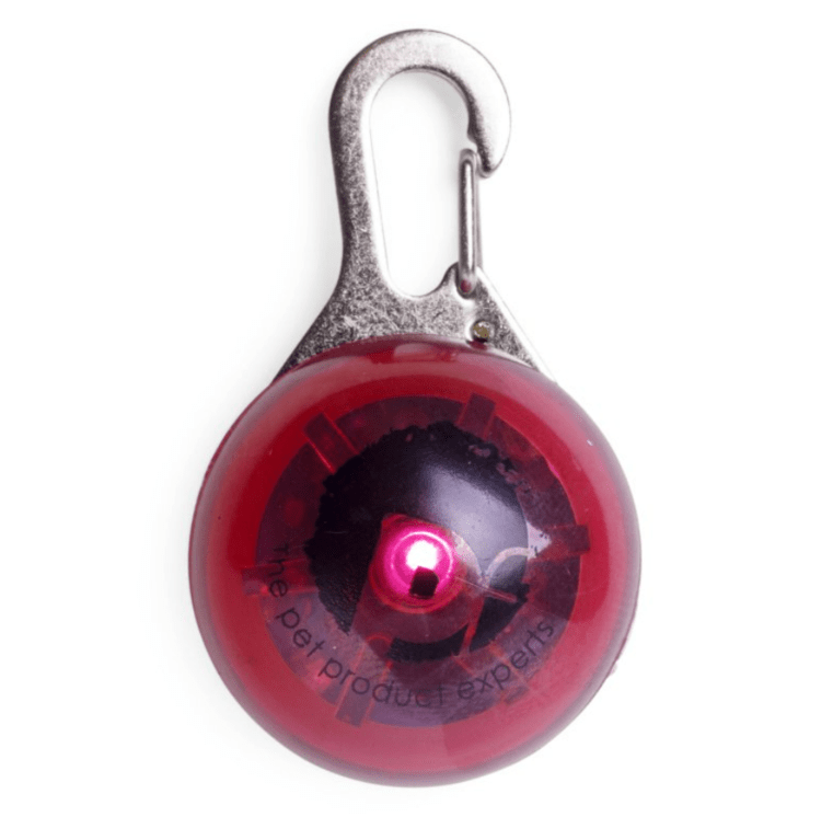 Petface Outdoor Paws LED Flash Tag - Red