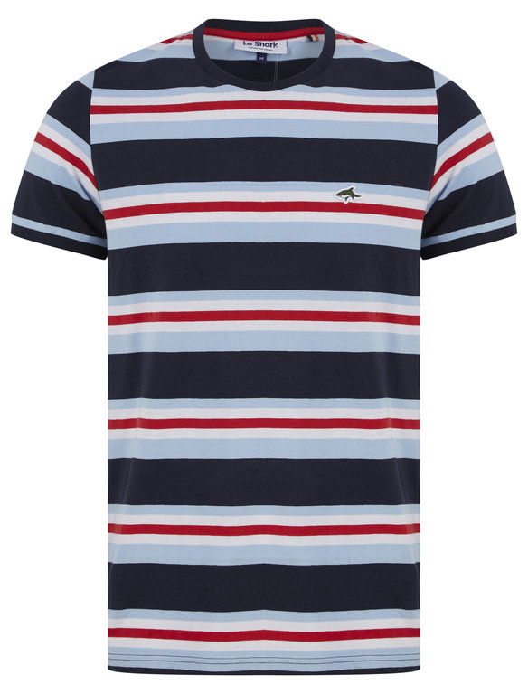 SRG Ritchie Stripe Tee  - Red