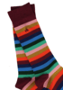 Swole Panda Bamboo Socks - Multi Fine Stripes Thumbnail