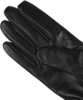 Barbour Fur Trim Leather Glove - Black Thumbnail