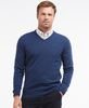 Barbour Essential Lambswool V-neck - Deep Blue Thumbnail