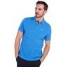 Barbour Tartan Pique Polo Shirt  - Delft Blue Thumbnail