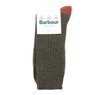 Barbour Houghton Socks - Olive/Orange Thumbnail