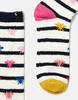 Joules Fluffy Socks - Cream Bee Thumbnail
