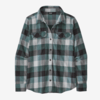 Patagonia Long-Sleeved Organic Cotton Midweight Fjord Flannel Shirt - Guides: Nouveau Green Thumbnail
