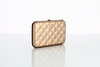 Ogon Design Quilt Button Wallet - Rose Gold Thumbnail