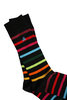 Swole Panda Bamboo Socks - Black Small Stripe Thumbnail